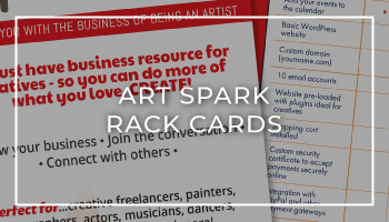 Arts Spark Rack Card