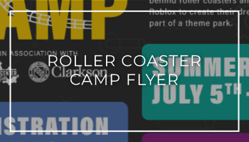 Roller Coaster Camp Flyer